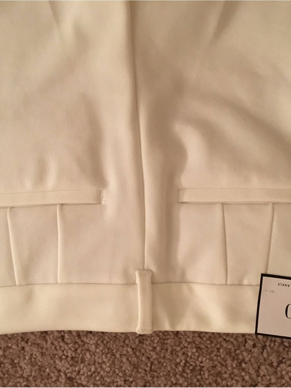 White House Black Market Women's White Double-Breasted Blazer Coat - Picture 2 of 4